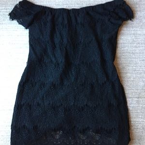Black lace dress